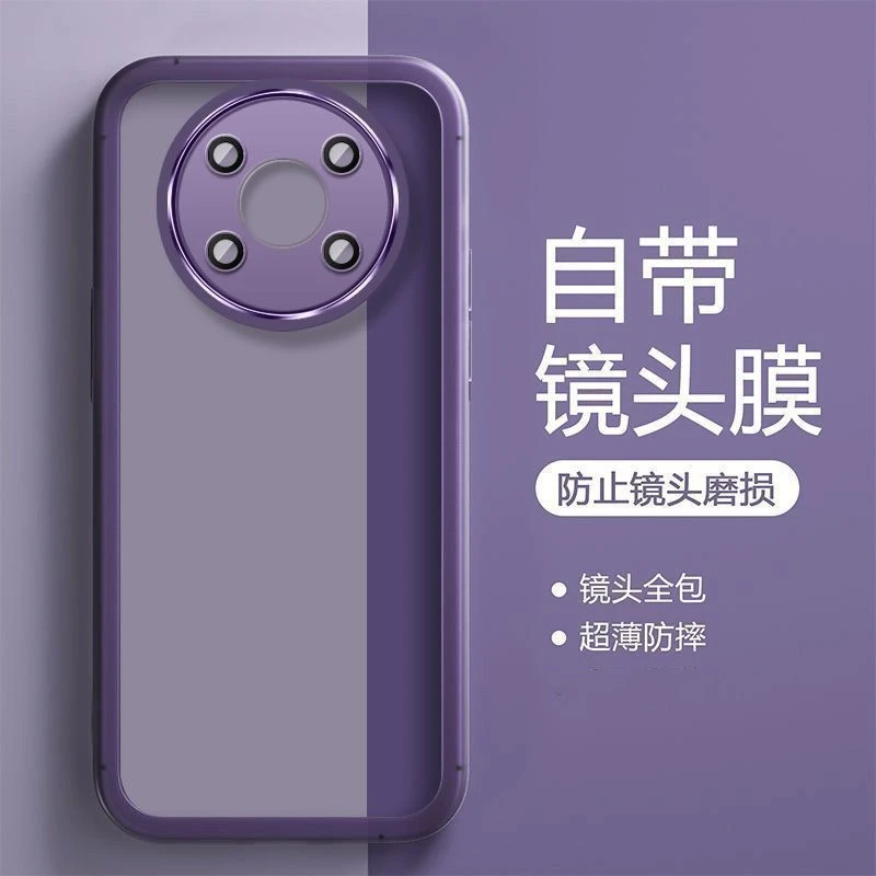华为荣耀X30手机壳新款全包防摔自带镜头膜软壳透明超薄高级感潮