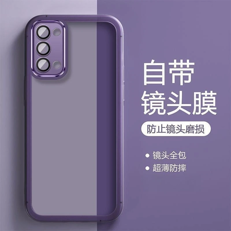 OPPOReno5手机壳新款全包防摔5k自带镜头膜软壳透明男女超薄高级