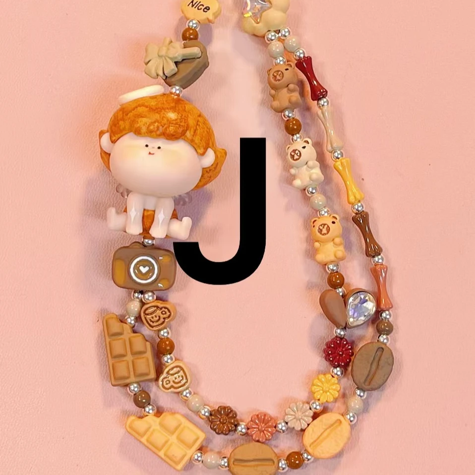 J1-J200珠串配饰 手工创意DIY手机链配件 个性可爱手作串珠包链