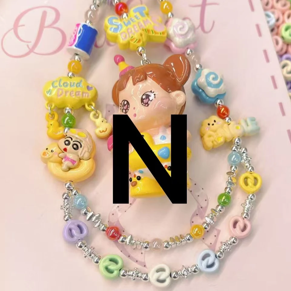 N1-N200珠串配饰 创意DIY手机链配件 可爱手作串珠手机链2.25