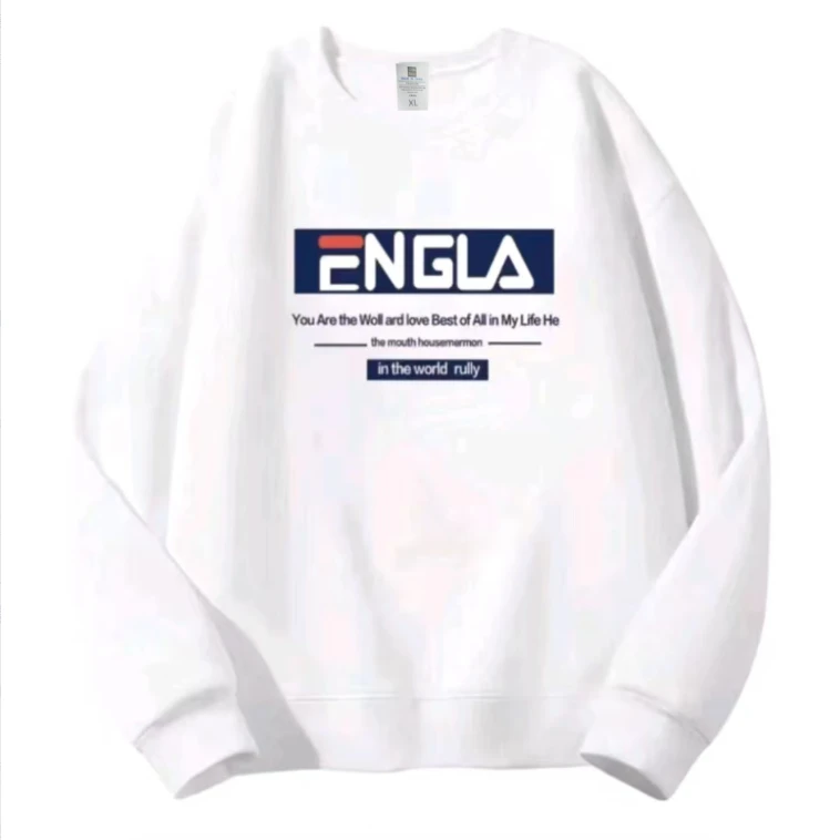 2024秋季国潮新款男女同款运动休闲百搭圆领宽松印花情侣卫衣潮流