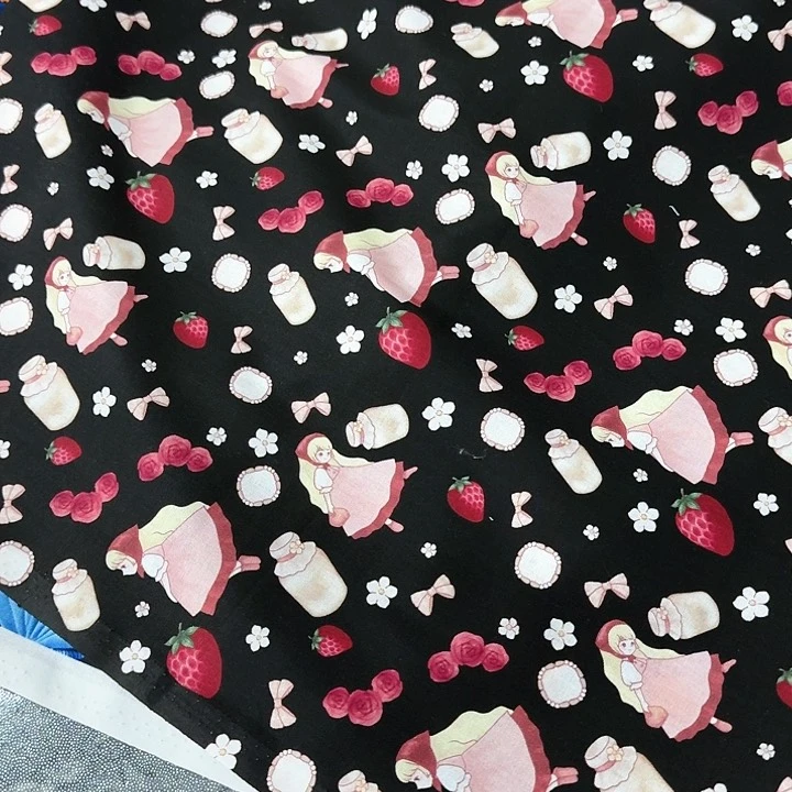 純棉平一米長1.1米寬果子布藝地卷