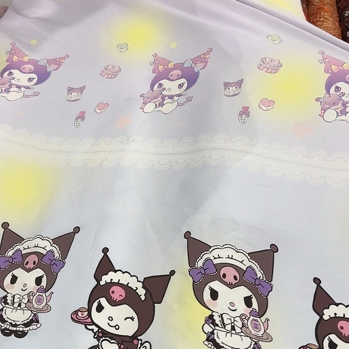 竹节人棉细斜纹1米长X1.45米宽地卷