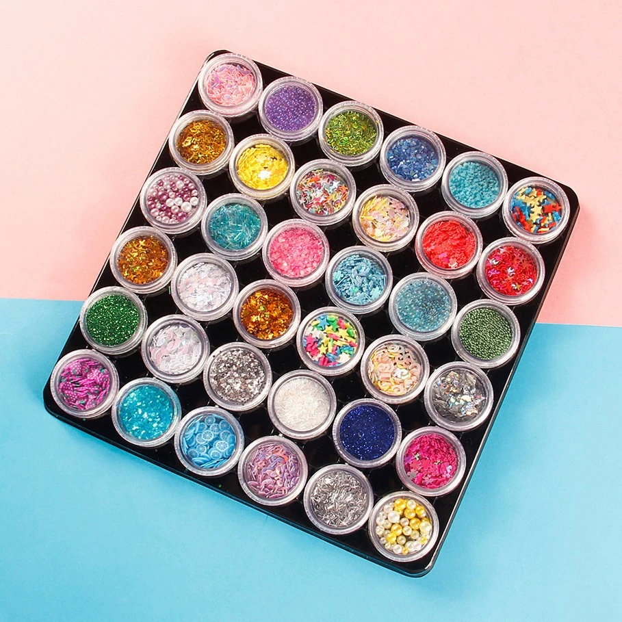 【小女孩玩具diy手工材料包】36色闪粉亮片小手工制作手账流麻配件