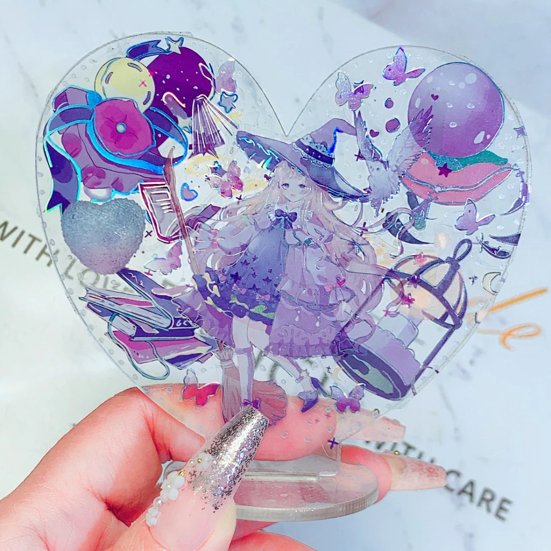 【8个超大加厚咕卡盘】高透大立牌DIY咕盘亚克力圆盘手工咕卡咕卡盘