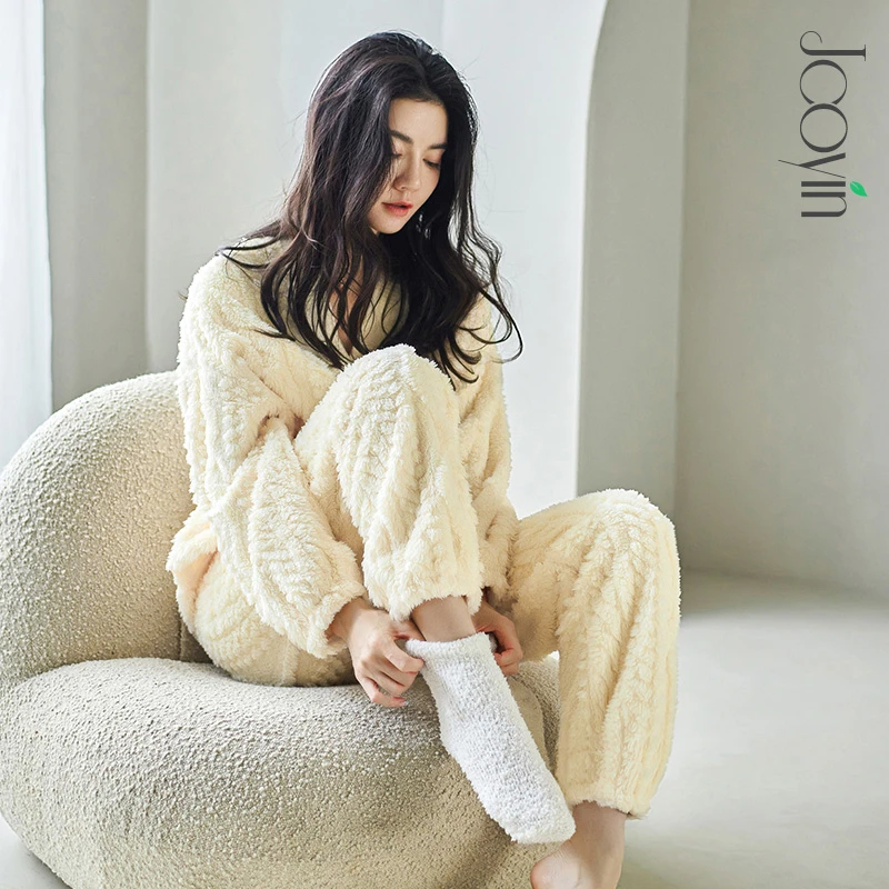 新店福利●加厚珊瑚绒月子服孕期孕妇睡衣秋冬季产后哺乳家居服女