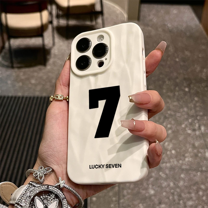 幸运数字7苹果15PRO手机壳iPhone14promax趣味13/11卡通12女xr78
