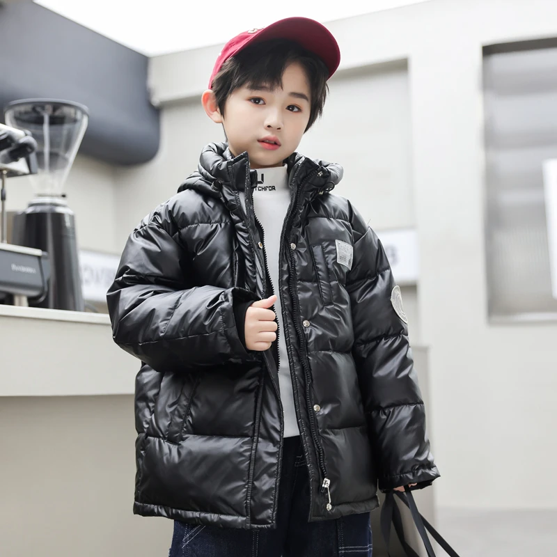 儿童羽绒服男童2023新款洋气短款加厚冬季中大童男孩学生冬装外套