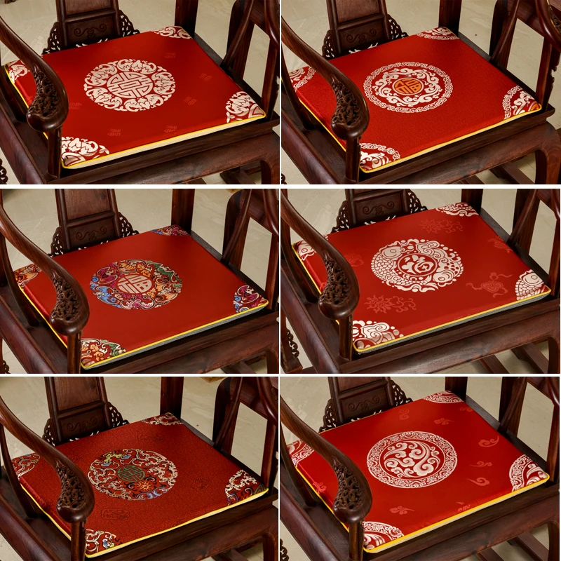 红木沙发坐垫新中式椅垫太师椅圈椅茶桌椅垫坐垫餐椅垫椅子坐垫