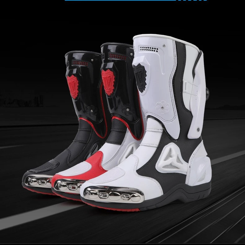 机车鞋摩托车骑行靴男骑士四季越野机车靴子赛车四季摩旅骑行靴子