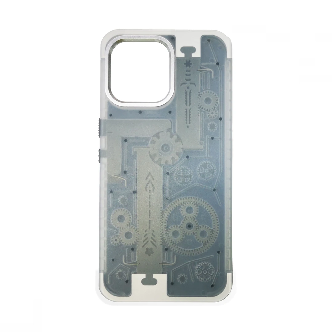 适用于苹果系列iphone14/13/12一键开合手机壳半透明高档防摔创意