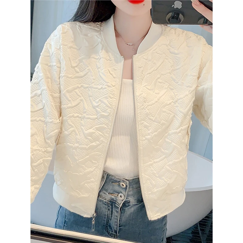 2025潮牌冬季新款高级感小香风外套女士棒球服小个子短款夹克上衣