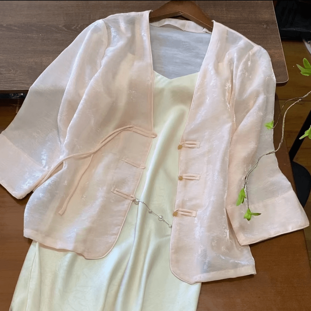 新中式夏季国风软纱上衣女外套上衣女外套