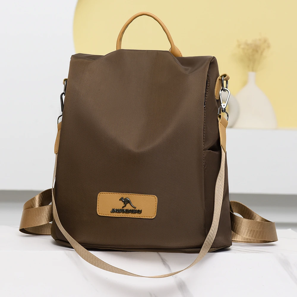 双肩包女2024时尚休闲女士背包百搭多功能潮流学生韩版大容量包包