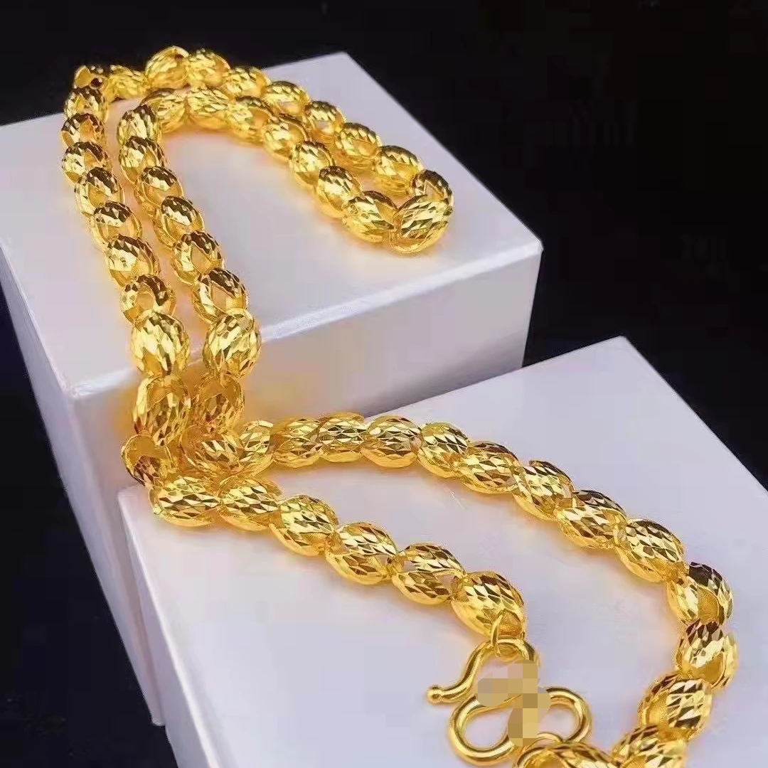 合金项链 火焰龙珠项链