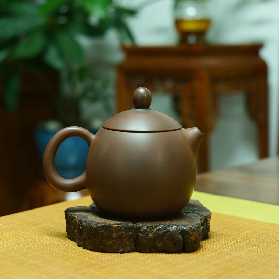 坭兴陶龙蛋壶家用红泥功夫茶器家用泡茶最新款钦州坭兴陶