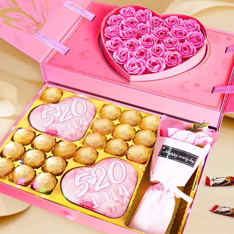 德芙巧克力礼盒装高端浪漫送女友节日礼物仪式感惊喜实用精美精致