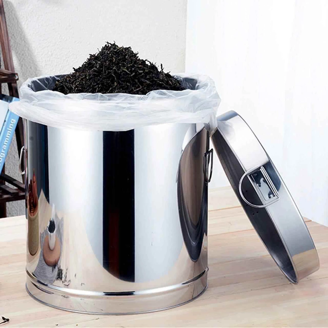 不锈钢茶叶罐大容量茶叶桶储存茶罐铁马口铁小号大号放茶叶的茶桶