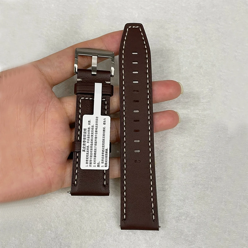 适用华为watch4 pro手表gt3表带真皮gt4/2原装款通用腕带22mm表带