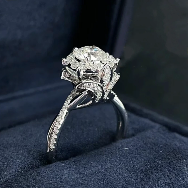 王室庄园 18K金镶嵌豪华围镶戒托空托 钻石海洋（个性定制）