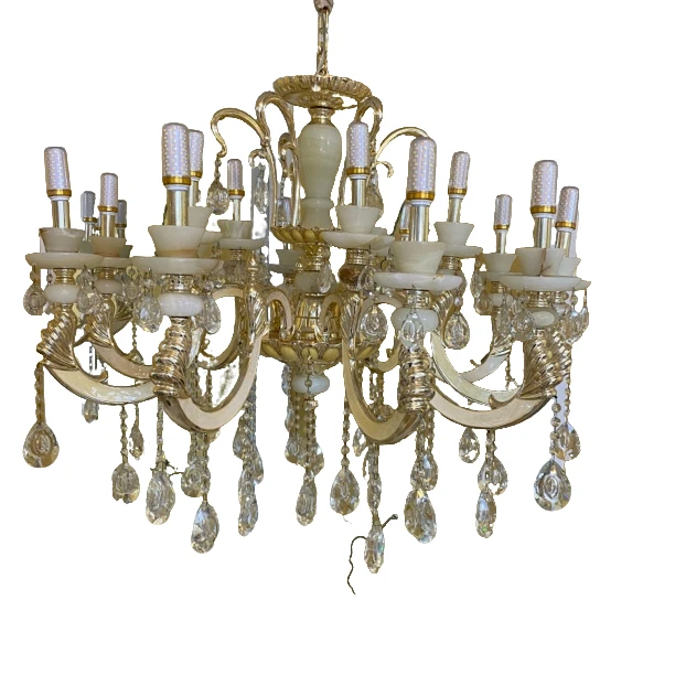 简欧风格水晶吊灯大气家用客厅餐厅灯饰美式轻奢法式创意简约别墅