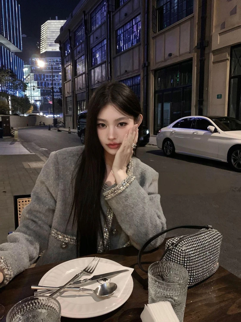 厚款毛呢外套气质千金风春秋时尚开衫复古秋季透气休闲小香风