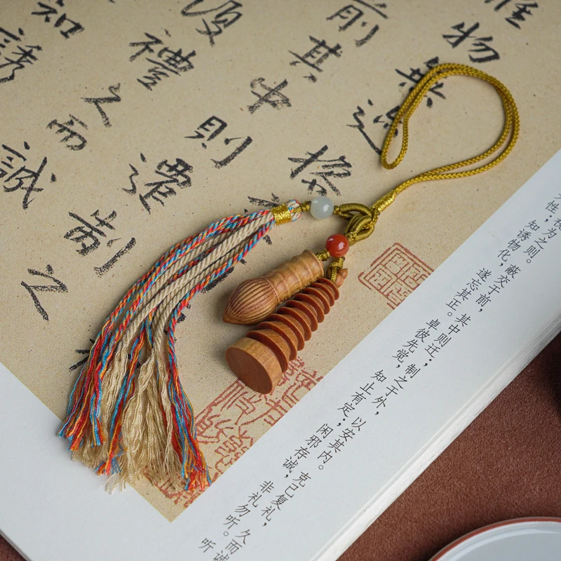 凡尘心印度迈索尔老山檀香金榜题名前程似锦挂件SDLSTX11100290