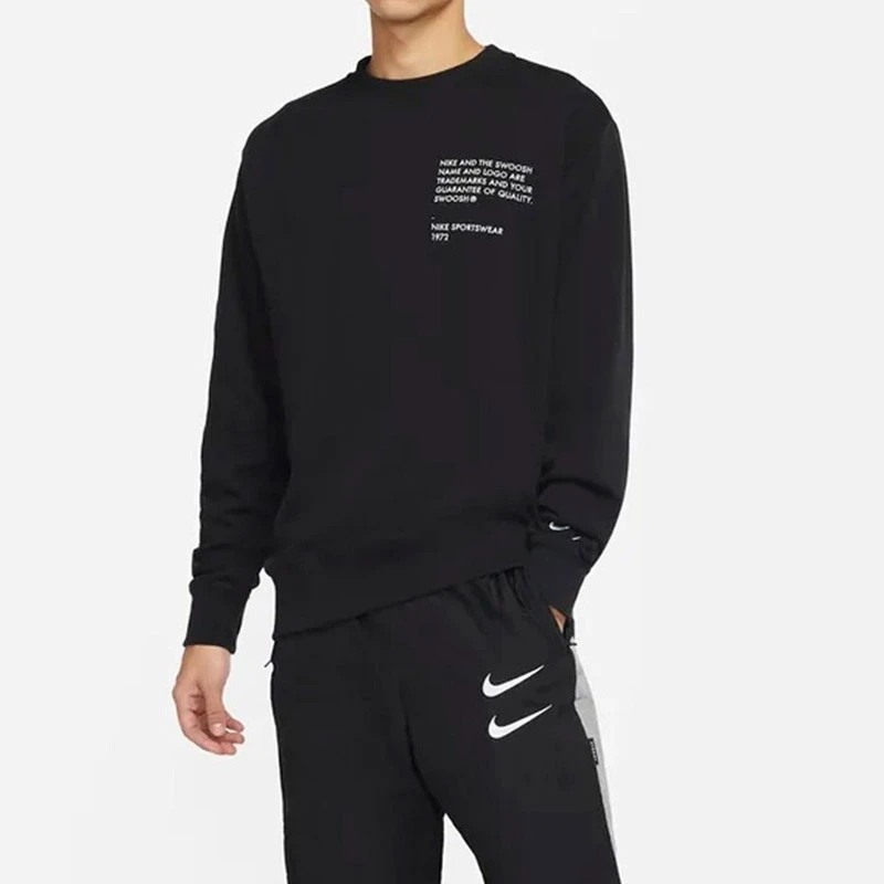 Nike/耐克卫衣运动休闲薄绒保暖针织圆领男装套头衫DJ0466-011 Z