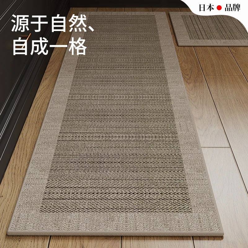 地垫防水防油家用长条吸水脚垫家用耐脏防滑地毯入户门垫进门地毯