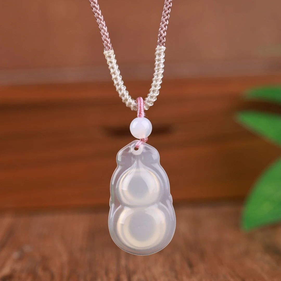 玛瑙葫芦气质百搭吊坠-直播专属