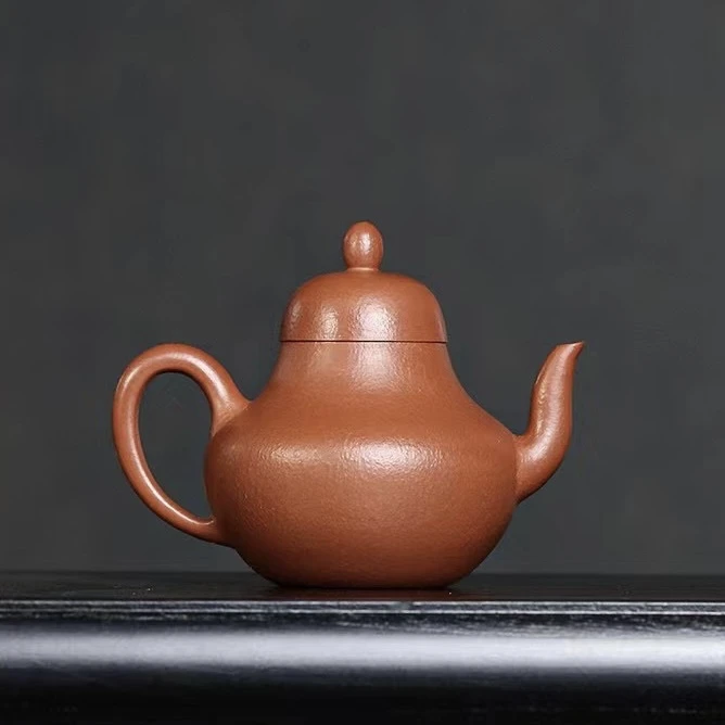 底价实用器|思婷110cc梨皮朱泥手工成形原矿紫砂壶伊然严选