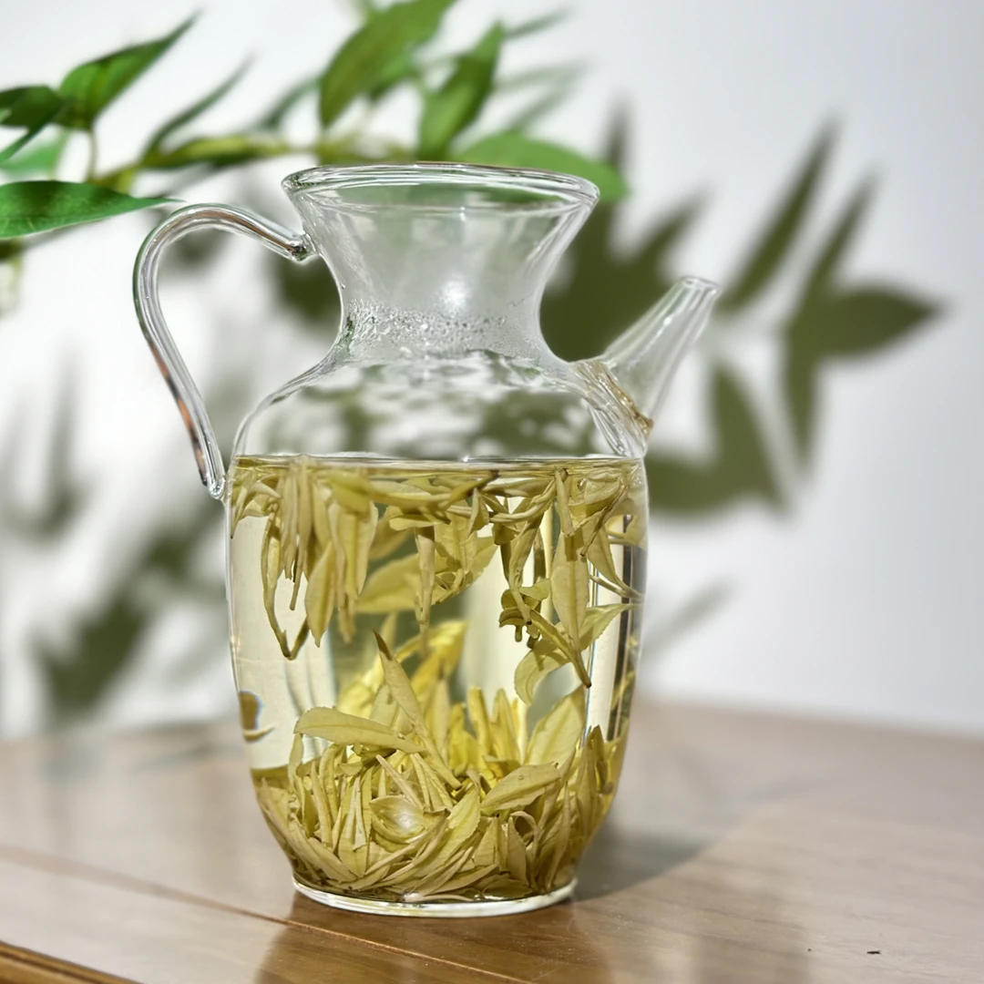 伊然精品茶｜手工皇金芽白叶2号2024明前高山100克/罐绿茶试喝对比