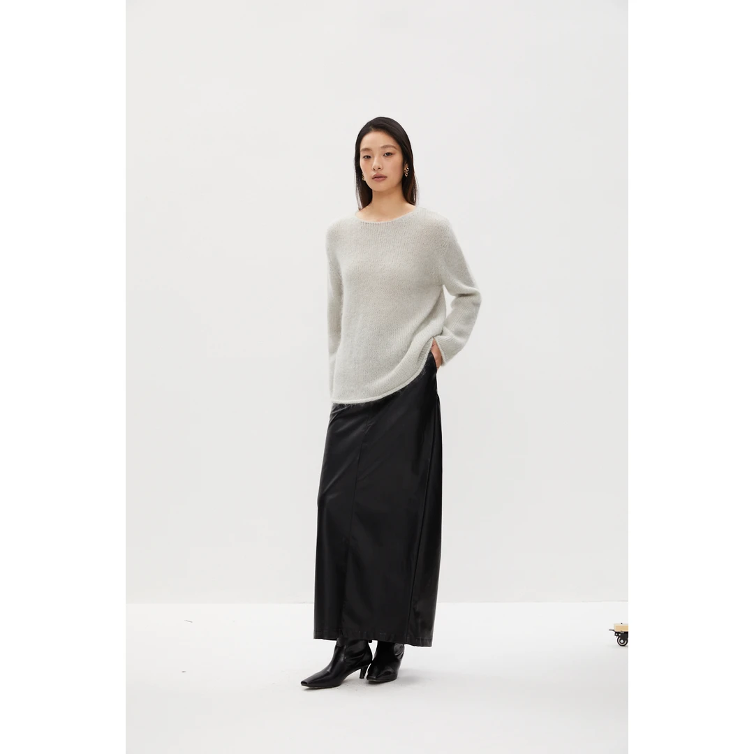 【直播专享】秋冬宽松百搭时尚自然柔和保暖女士三色马海毛衣