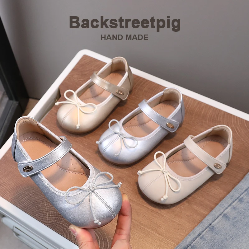 春秋季女童公主鞋时尚软底女孩小皮鞋洋气百搭宝宝单鞋防滑韩版