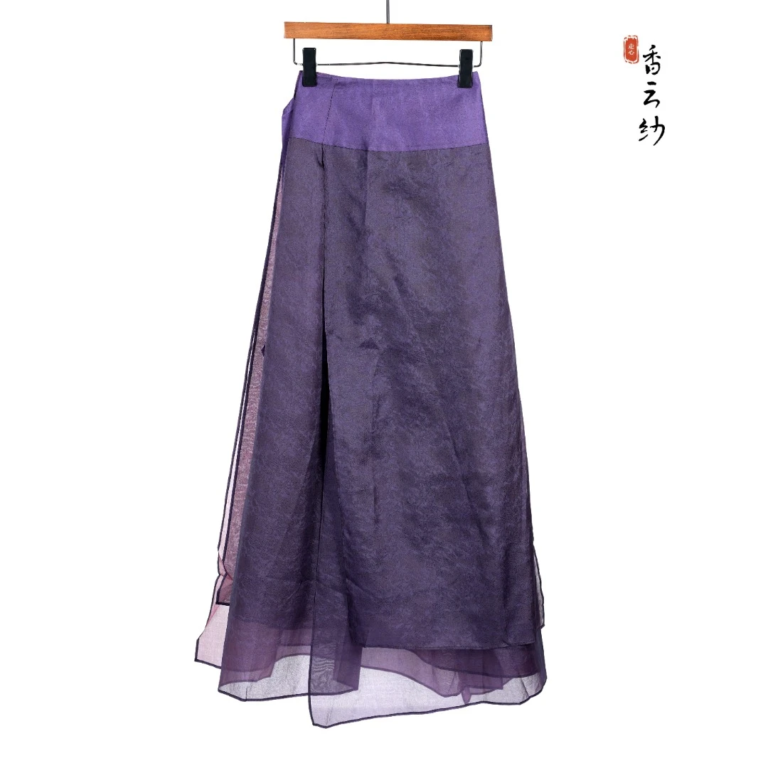 【走心非遗香云纱】半裙23ZY31260133时尚百搭气质高腰半身裙桑蚕丝