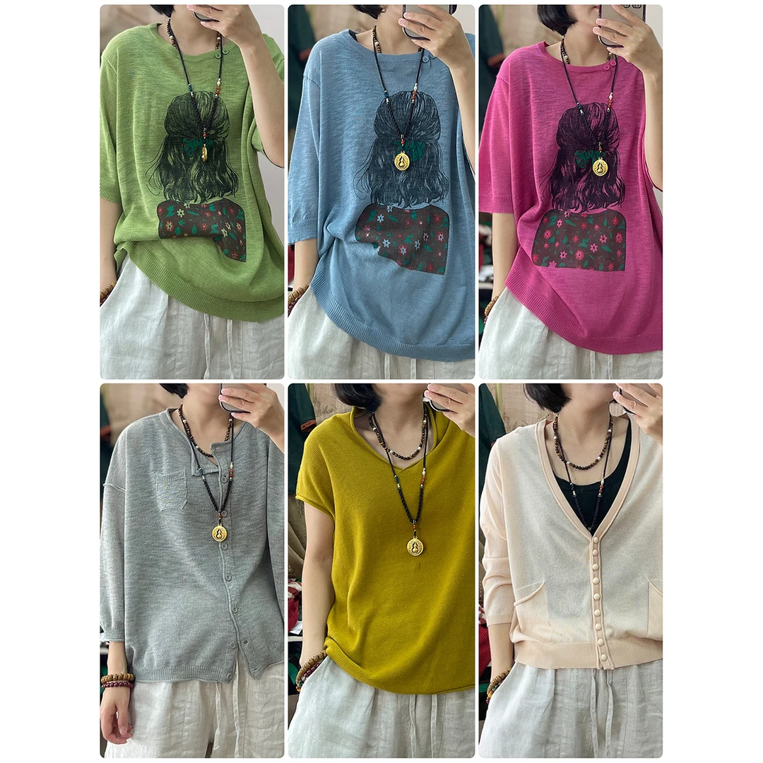 时尚百搭针织T恤（按照编码拍101-200）