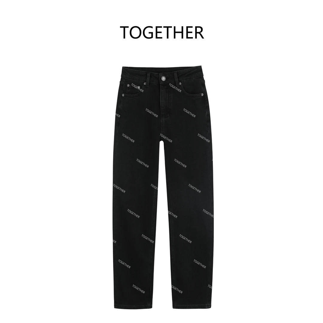 【ASIA BLUE】 · 元青 · 秋冬微微弹加绒百搭九分直筒牛仔裤#Q5222