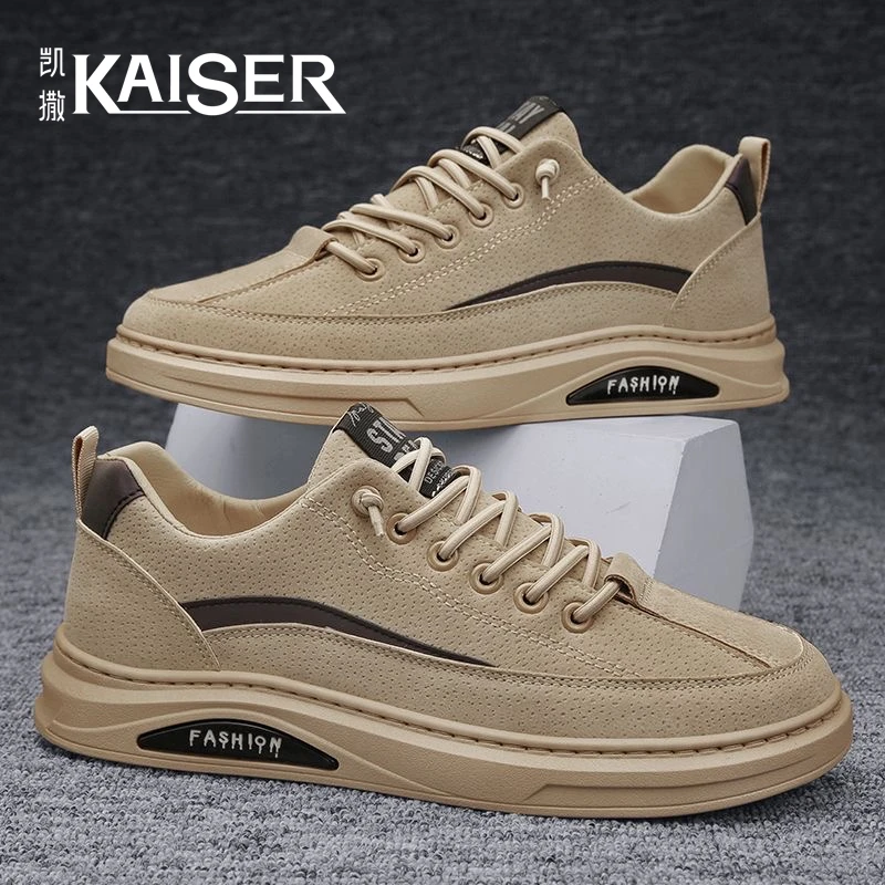 KAISER/凯撒正品男鞋潮流百搭休闲防滑耐磨一脚蹬潮鞋透气运动鞋