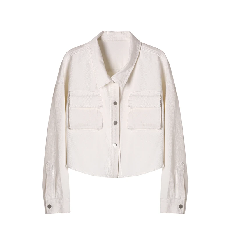 气质通勤短款牛仔外套女EC44WTH803