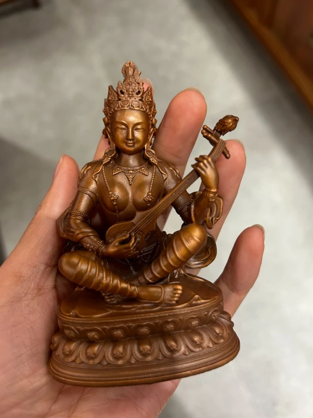 西藏工艺高度10厘米妙音天女造像