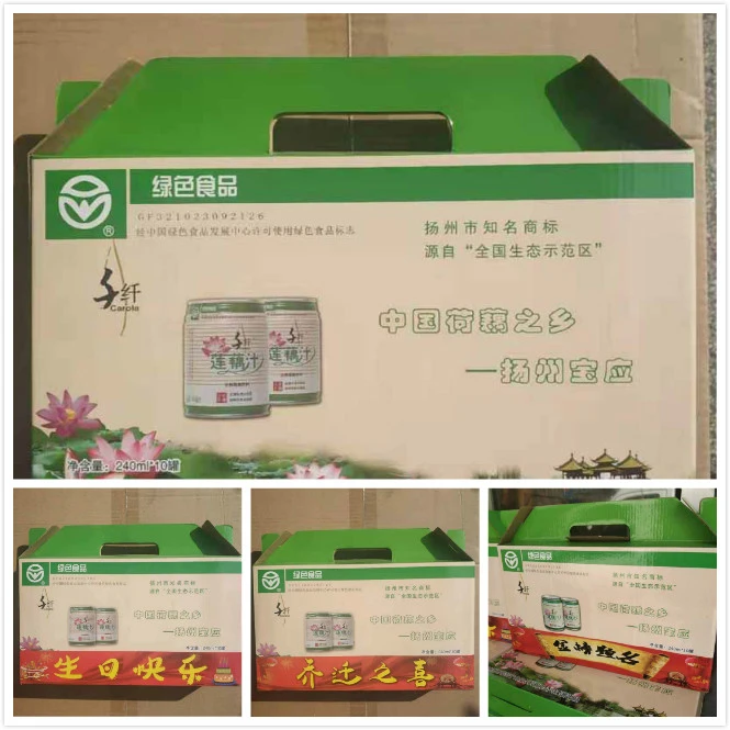 CAROLA/千纤宝应莲藕汁包邮240ml*10礼盒 生榨果蔬汁绿色食品