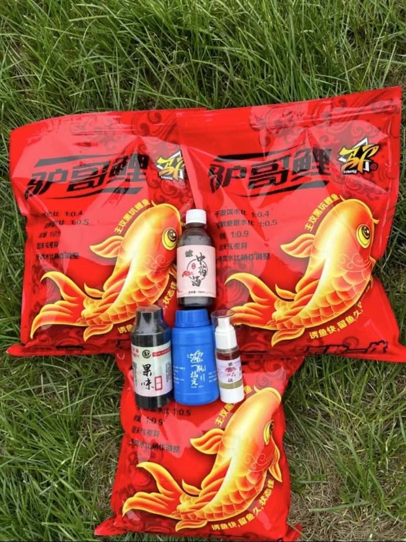 驴哥鲤黑坑必备饵料饲料鲤鱼散炮鱼饵散炮中药鲤饵料钓鱼添加剂