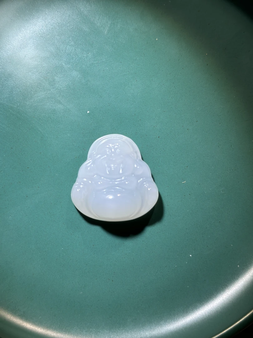 精美天然和田玉佛公气质时尚百搭双面雕刻送女友和妈妈都合适