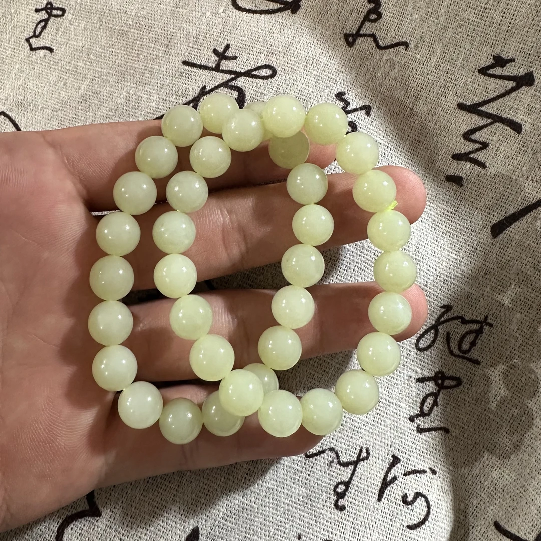 天然和田玉黄口单圈手串时尚气质百搭大众款多样性发货拍一发一