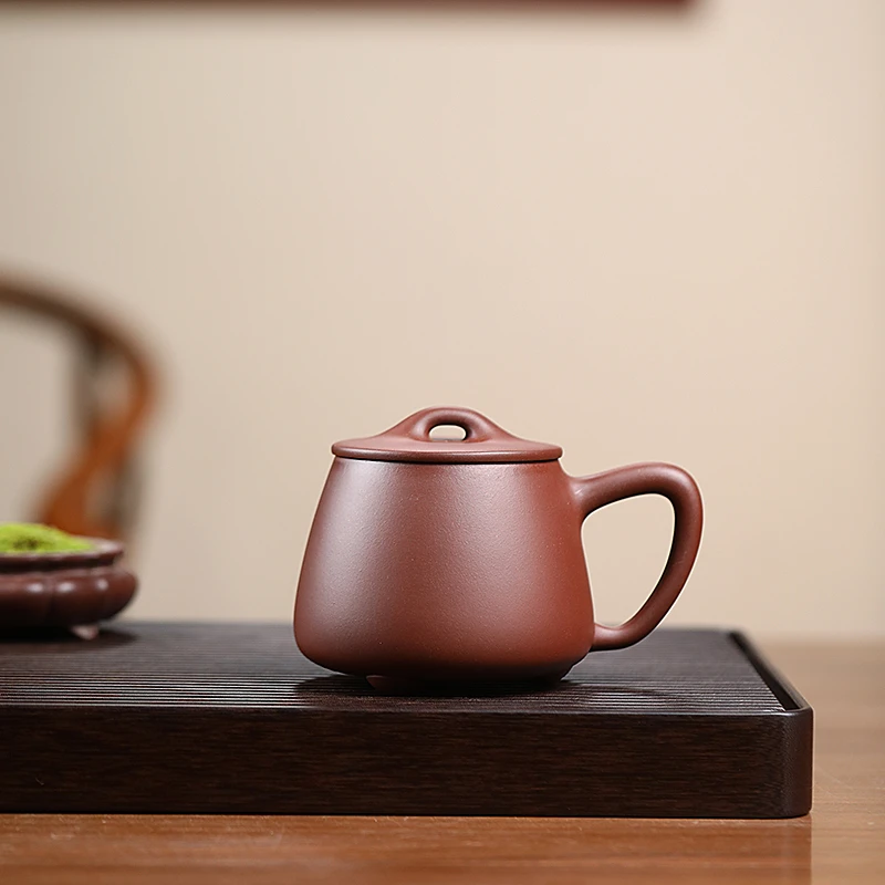 雪涓宜兴原矿紫砂手工中槽清光素石瓢480毫升左右大