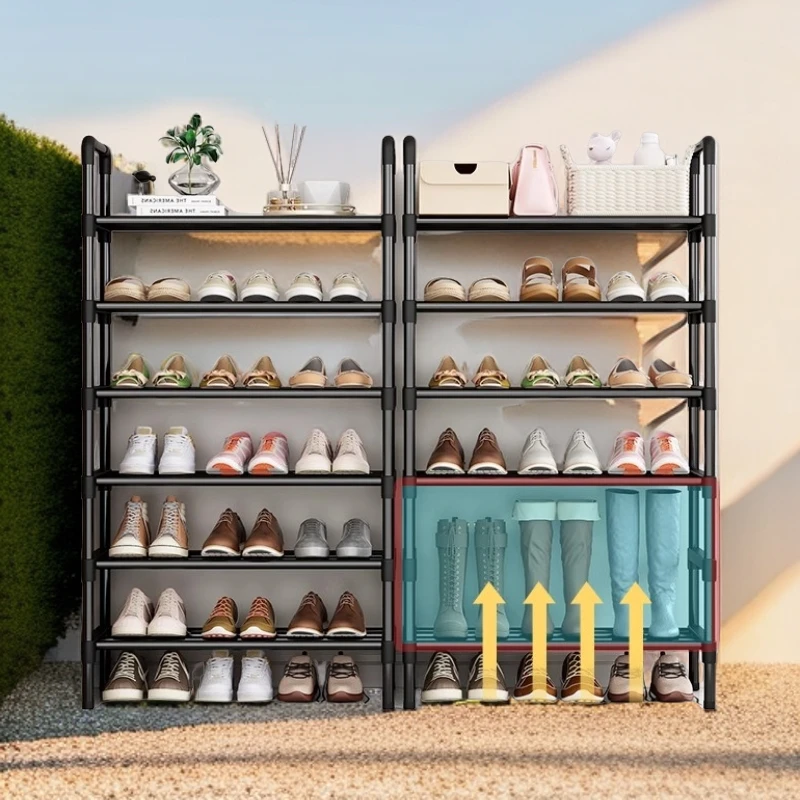 简易鞋架子多层家用鞋柜结实学生宿舍门口置物架子大容量收纳卧室