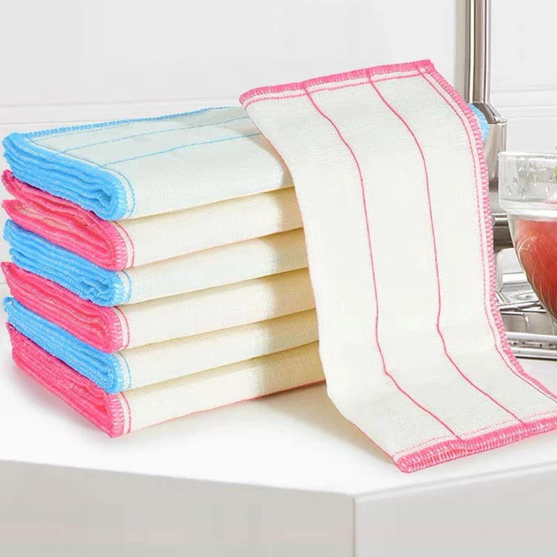 洗碗布厨房家用不沾油不掉毛强吸水抹布家务清洁擦桌布懒人百洁布