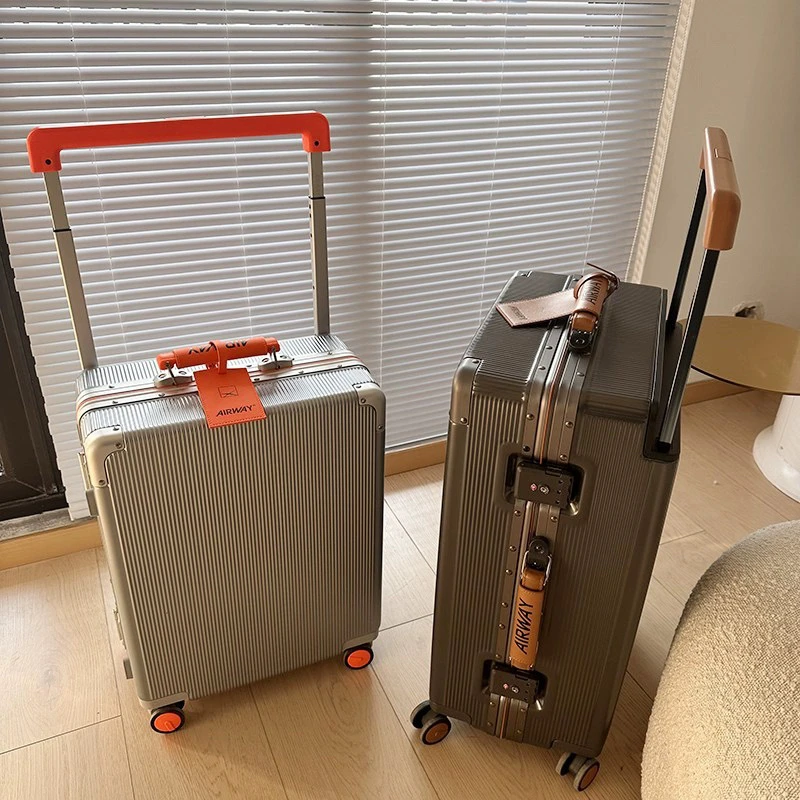 出口高端宽拉杆行李箱女24铝框旅行箱大容量拉杆箱男20寸静音登机