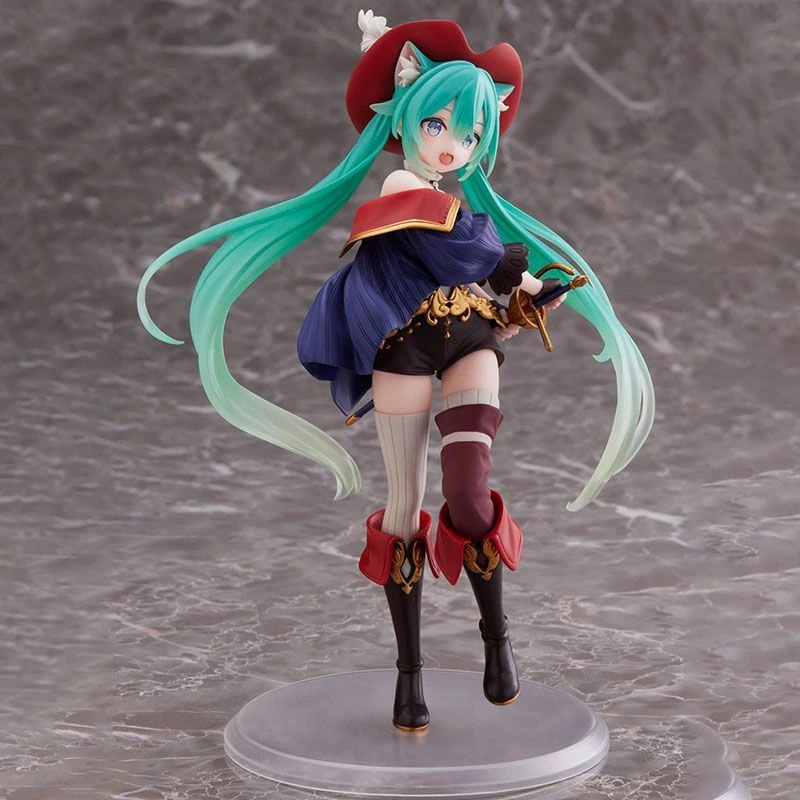 初音未来 童话仙境穿靴子的猫手办周边动漫模型桌面摆件手办