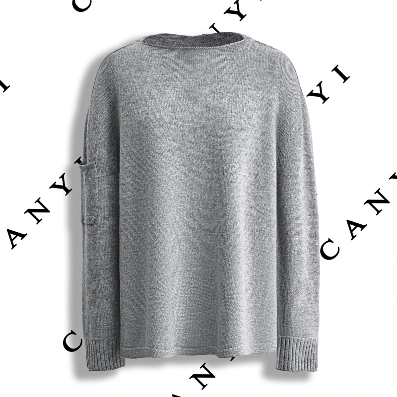 【璨衣】100%羊绒 时尚简约文艺风 百搭减龄圆领羊绒衫24L28